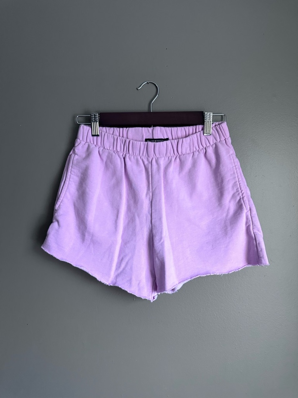 Brandy Melville Cotton Shorts Size Small Cotton Raspberry-Pink-Purple Shorts